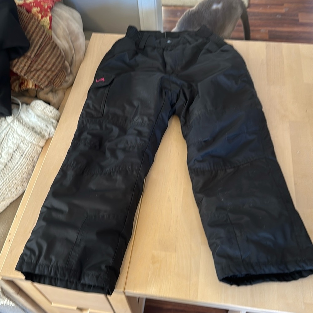 Vertical 9 Kids Unisex Gray Snow Ski with Pockets Pants Size 7/8